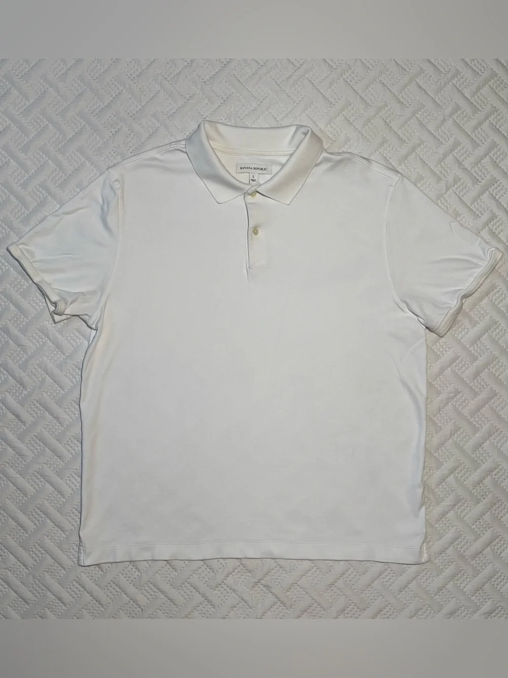 Banana Republic Men's Polo Trio - Navy, White & Black